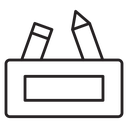 Pencil case icon