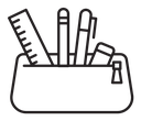 Pencil case icon