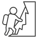 People Climbing icon