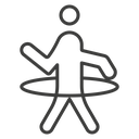 People Hula hop icon