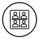 People segmentation icon