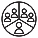People segmentation icon