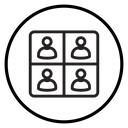 People segmentation icon