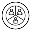 People segmentation icon