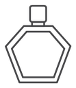Perfume bottle Black Outline icon