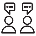 Person conversation icon
