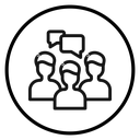 Person conversation (2) icon