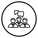 Person conversation icon