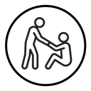 Person help someone icon