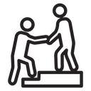 Person help someone icon