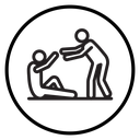 Person help someone icon