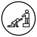 Person help someone icon