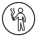 Person smoking icon