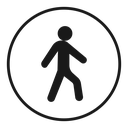 Person walking icon
