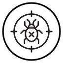 Pest control Black Outline icon