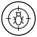 Pest control Black Outline icon