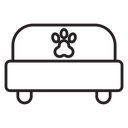 Pet bed icon