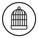 Pet cage icon