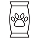Pet food bag icon