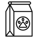 Pet food bag icon