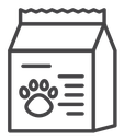 Pet food bag icon