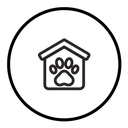 Pet shelter icon