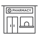 Pharmacy Black Outline icon