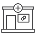 Pharmacy Storefront Building icon