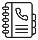 Phone book icon