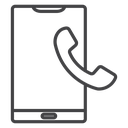 Phone Black Outline icon