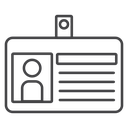 Photo ID Badge icon