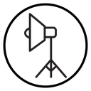 Photography lighting icon