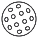 Pickleball ball with holes 2 icon
