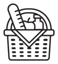 Picnic basket icon