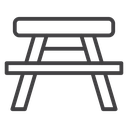 Picnic table 3 icon