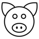 Pig face icon
