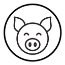 Pig face icon