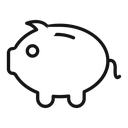 Piggy bank icon