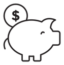 Piggy bank icon
