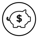 Piggy bank icon