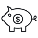Piggy bank 4 icon