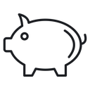 Piggy bank 5 icon
