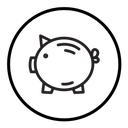 Piggy bank icon