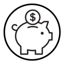 Piggy bank icon
