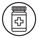 Pill bottle icon
