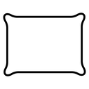 Pillow Black Outline icon