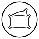 Pillow Black Outline icon