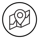 Pin on a map icon