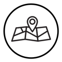Pin on a map icon