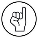 Pinky finger icon